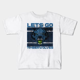 LETS GO TIMBERWOLVES! washed and worn look! Active Kids T-Shirt